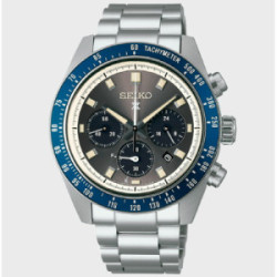 Reloj Seiko Prospex Crono Solar Speedtimer bisel azul