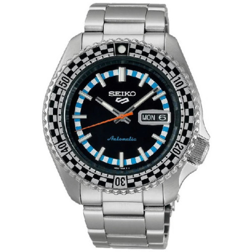 Reloj Seiko 5 Edición Especial Rally Diver azul Auto 42mm