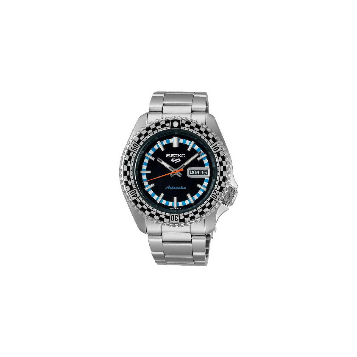 Reloj Seiko 5 Edición Especial Rally Diver azul Auto 42mm
