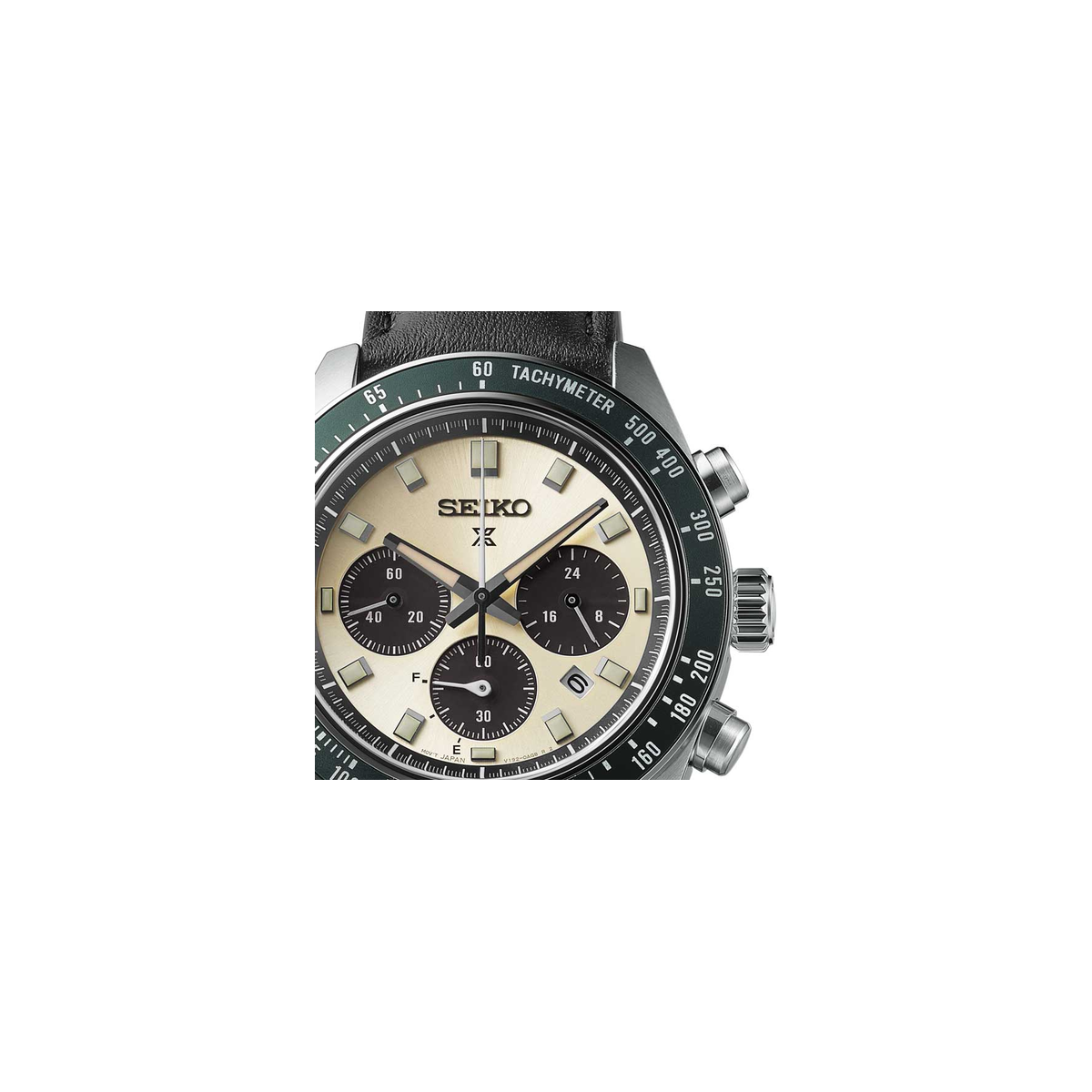 Reloj Seiko Prospex Crono Solar Speedtimer bisel verde