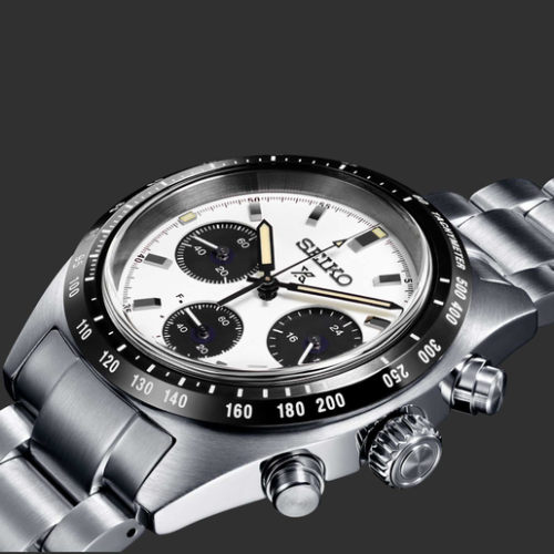 Reloj Seiko Prospex Speedtimer 39mm esfera blanca