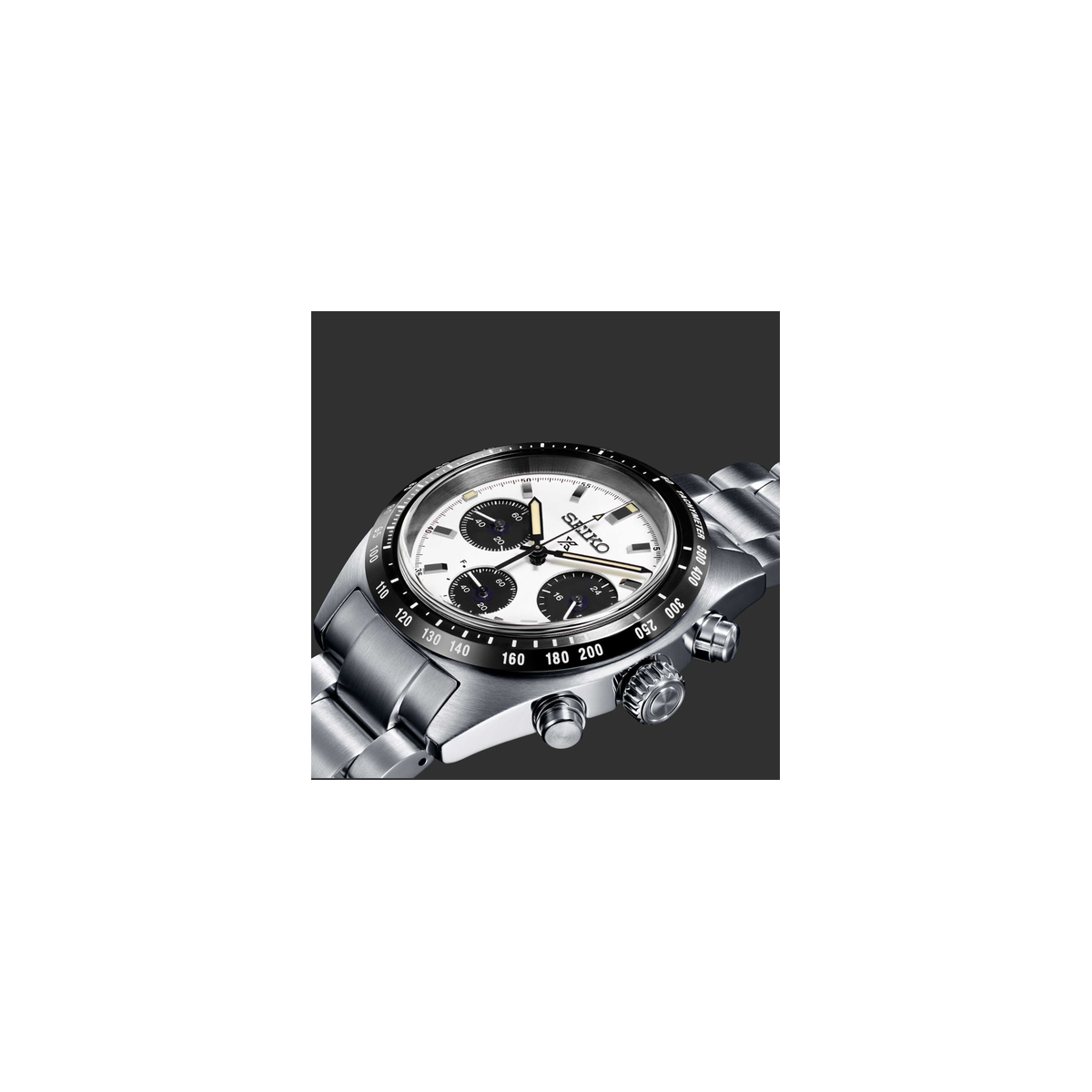 Reloj Seiko Prospex Speedtimer 39mm esfera blanca