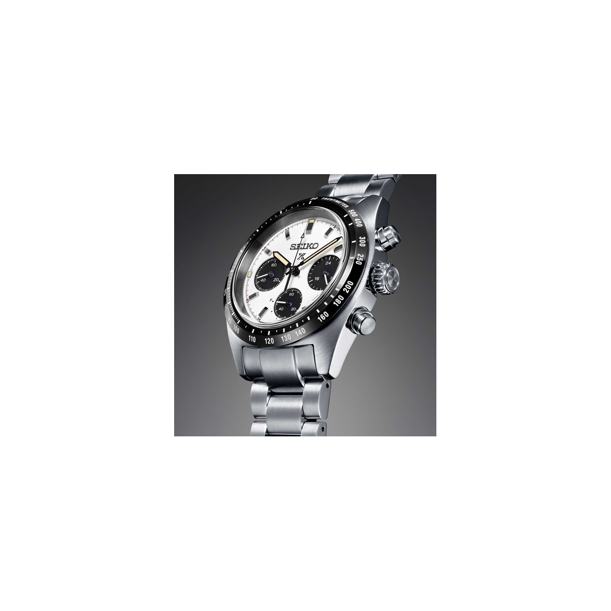 Reloj Seiko Prospex Speedtimer 39mm esfera blanca