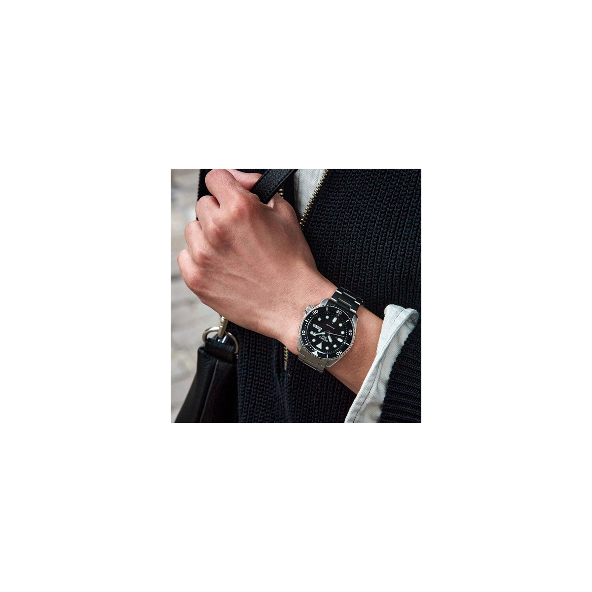 Reloj Seiko 5 Automatic esfera negra