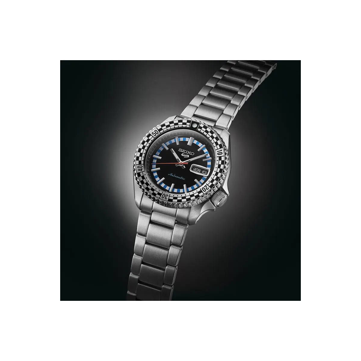 Reloj Seiko 5 Edición Especial Rally Diver azul Auto 42mm