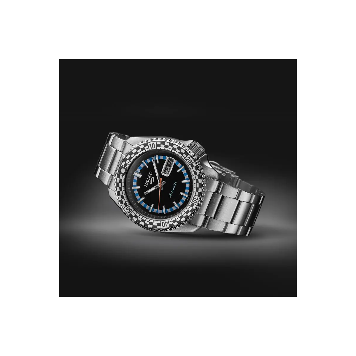 Reloj Seiko 5 Edición Especial Rally Diver azul Auto 42mm