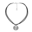 Collar Ciclón Rosalie metal plateado