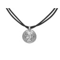 Collar Ciclón Rosalie metal plateado