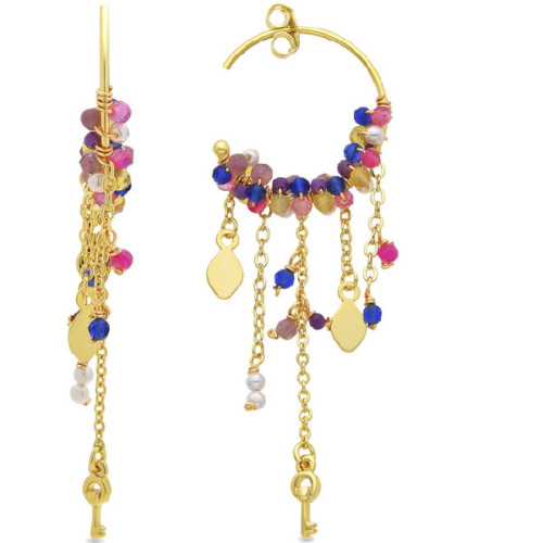 Pendientes Luxenter Busde plata 925 dorada