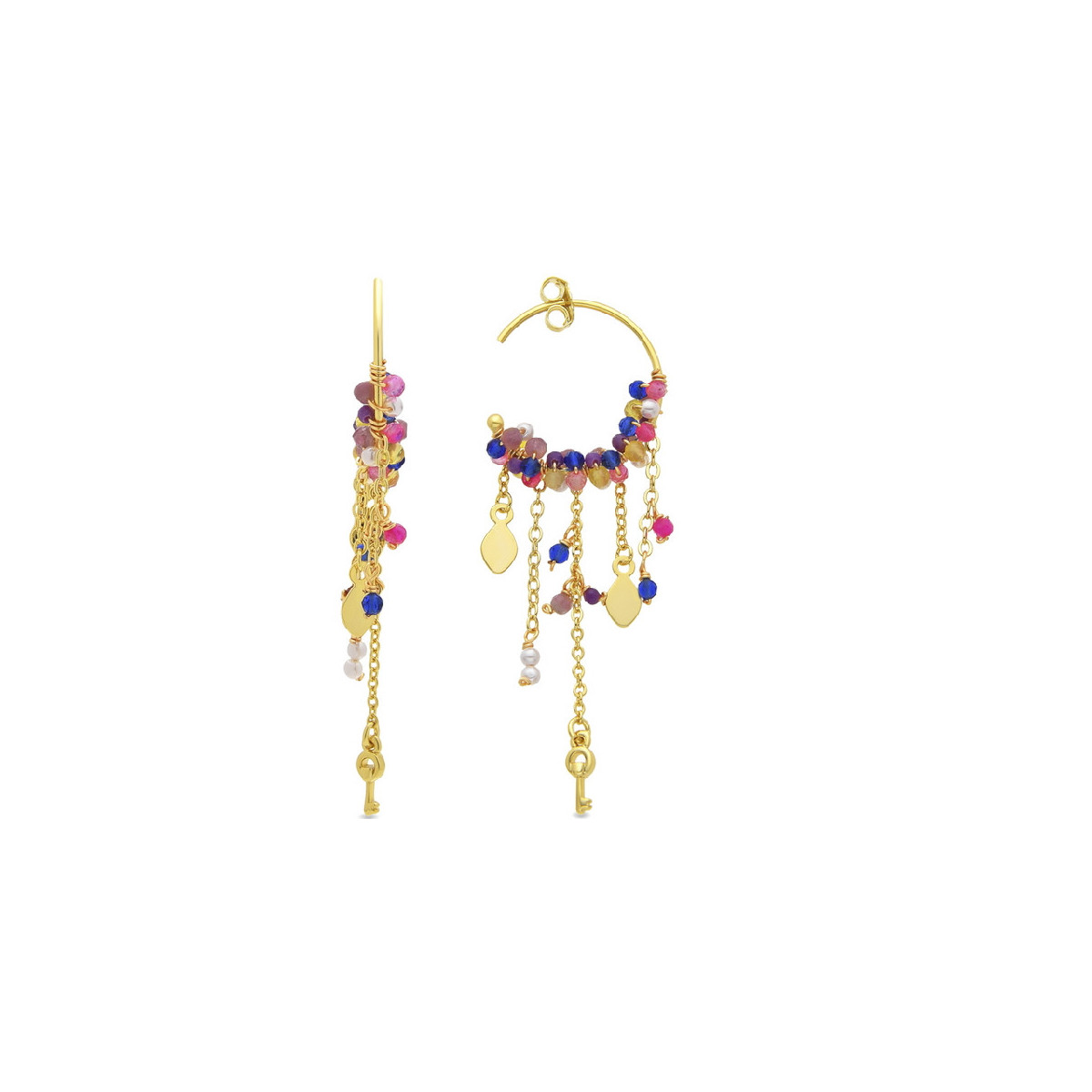 Pendientes Luxenter Busde plata 925 dorada