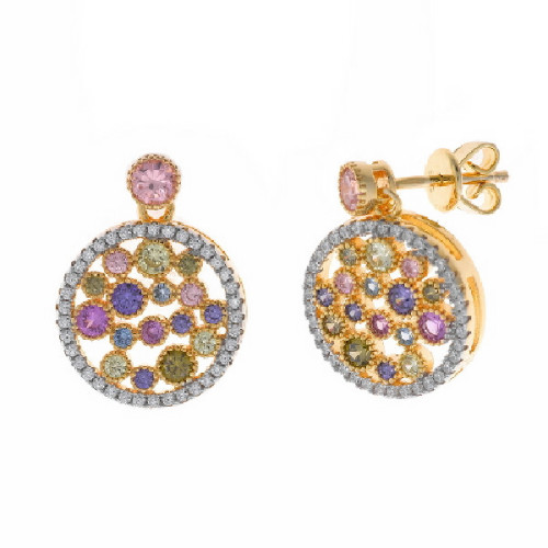 Pendientes Salvatore plata 925 dorada