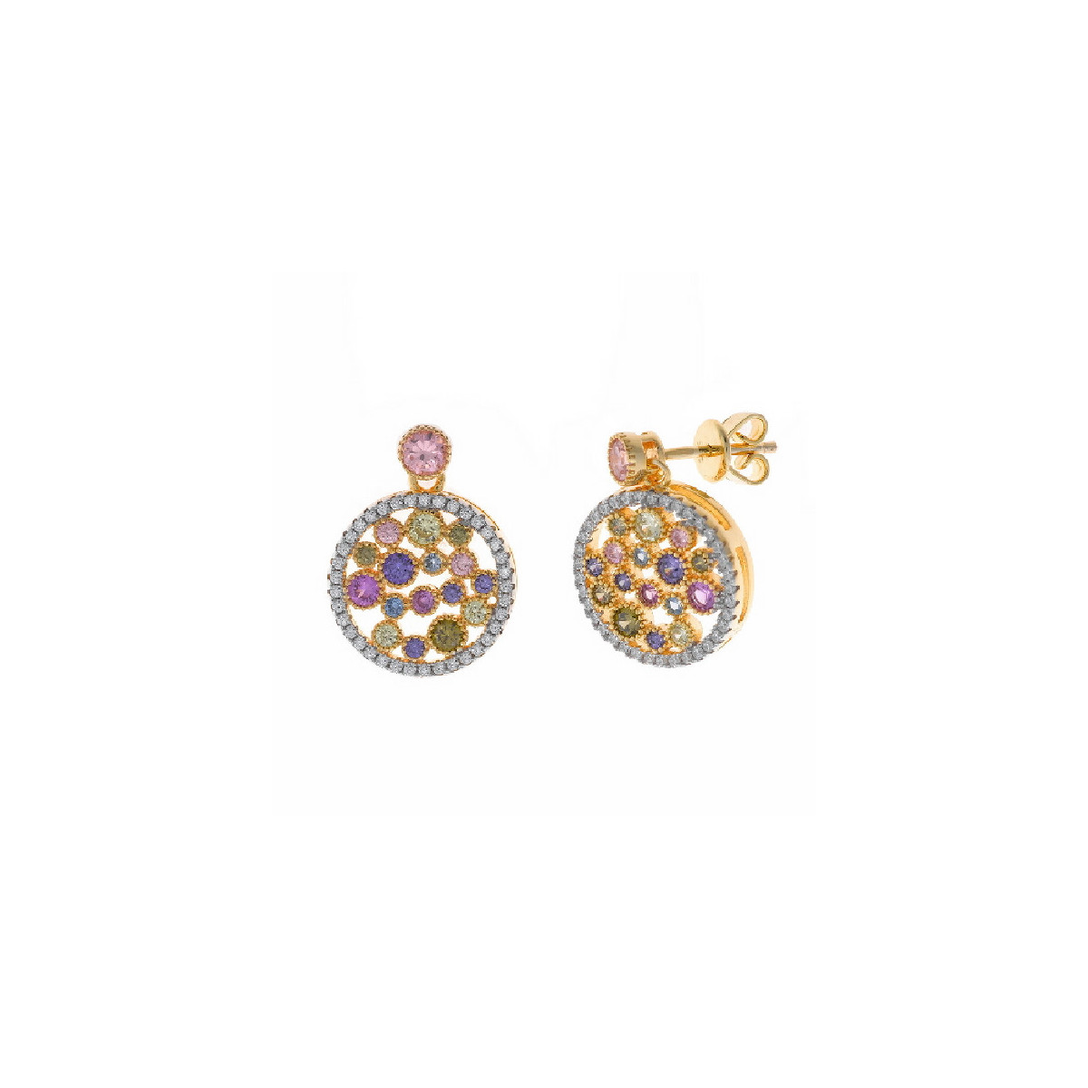 Pendientes Salvatore plata 925 dorada