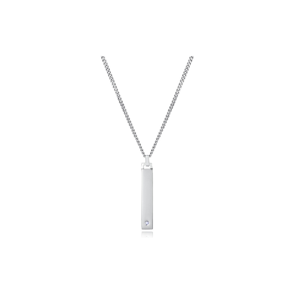 Collar Viceroy de acero con brillante Collar Viceroy de acero con brillante