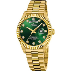 Reloj Lotus para hombre y mujer esfera verde
