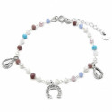 Pulsera Luxenter Neusne plata 925 con piedras de colores