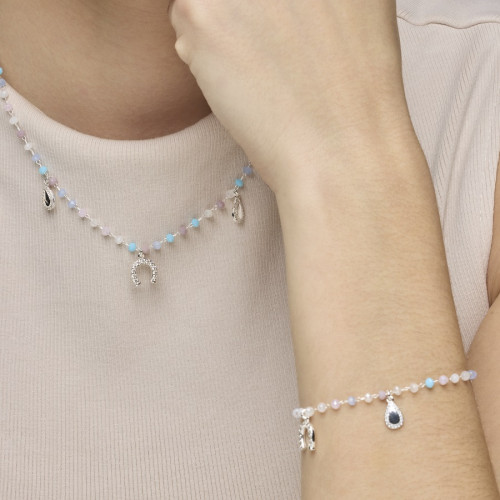 Pulsera Luxenter Neusne plata 925 con piedras de colores
