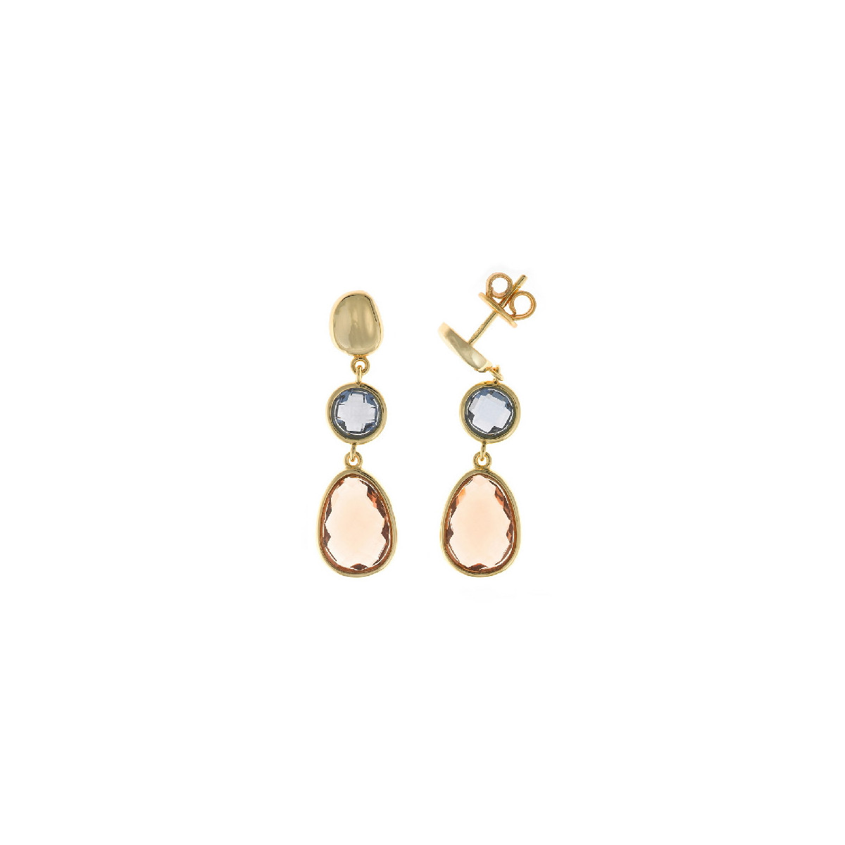 Pendientes Salvatore plata 925 dorados