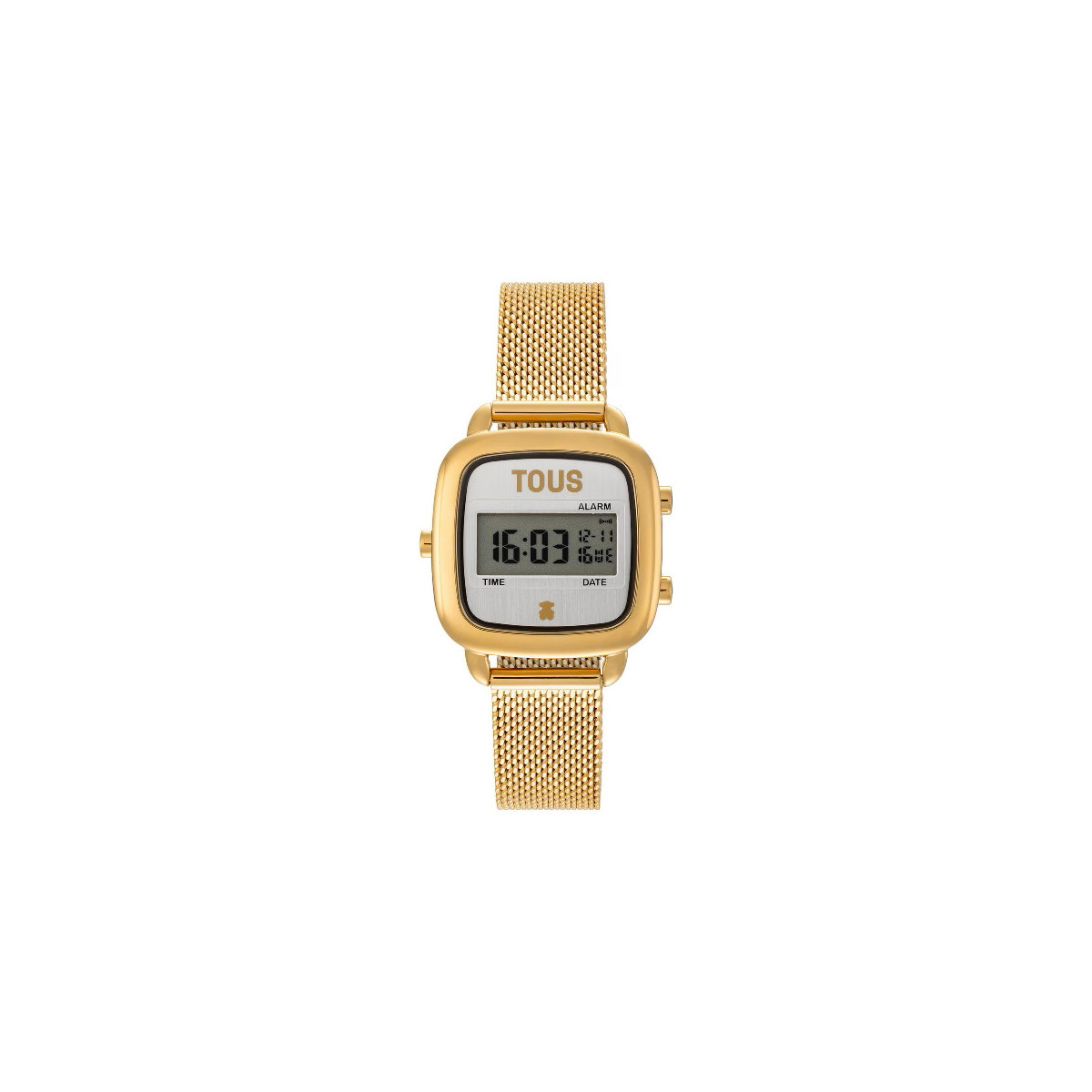 Reloj Tous digital con brazalete de acero IP dorado D-Logo Mini