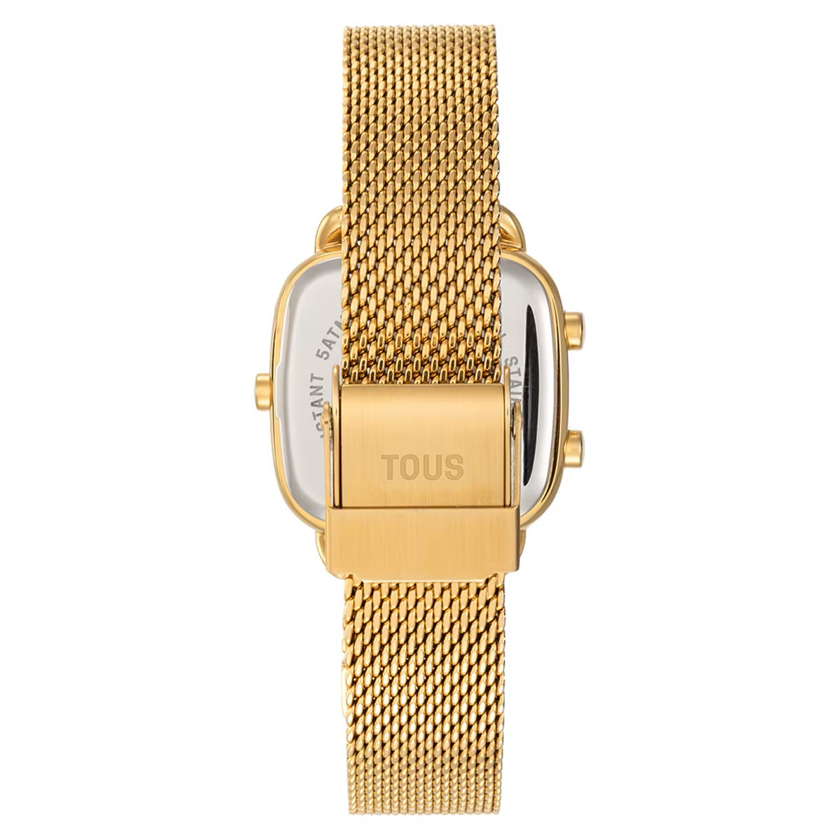 Reloj Tous digital con brazalete de acero IP dorado D-Logo Mini