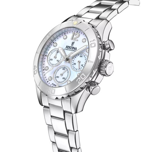 Reloj Festina Crono Boyfriend para mujer acero 40mm