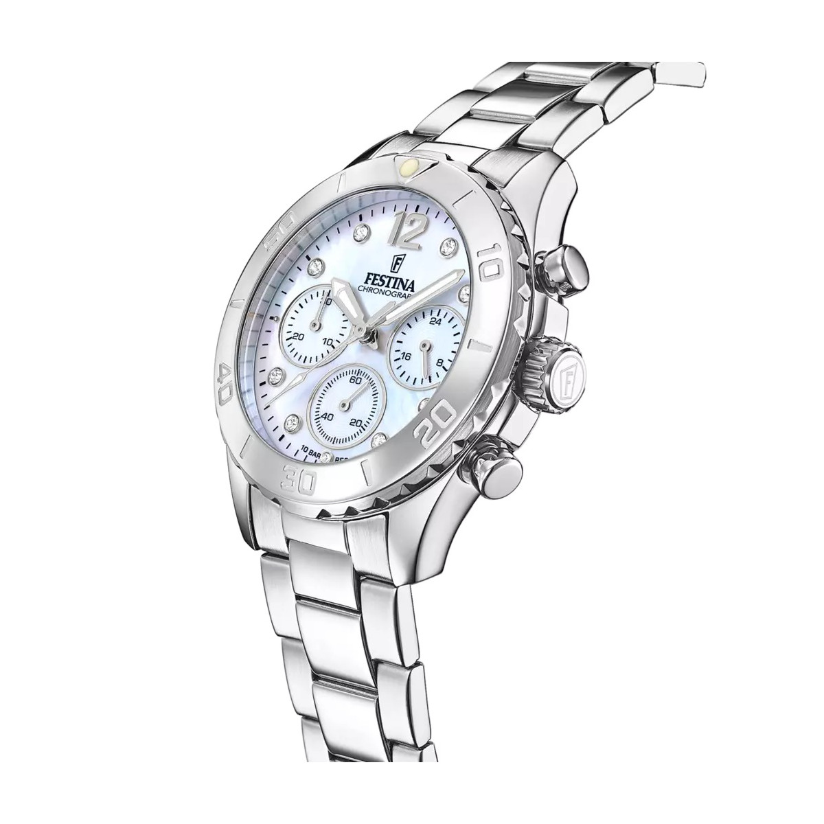 Reloj Festina Crono Boyfriend para mujer acero 40mm