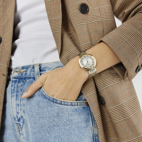 Reloj Tous analógico con brazalete de acero y acero IPG dorado S-Band
