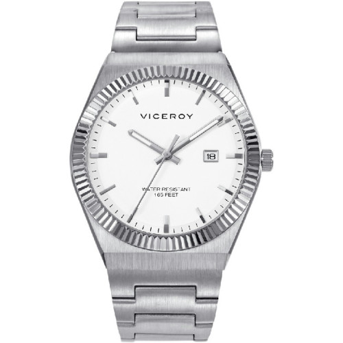 Reloj Viceroy Dress acero y esfera blanca para hombre