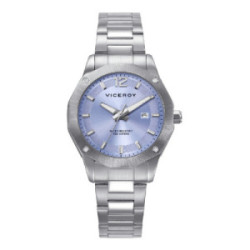 Reloj Viceroy Magnum acero y esfera azul cielo para mujer