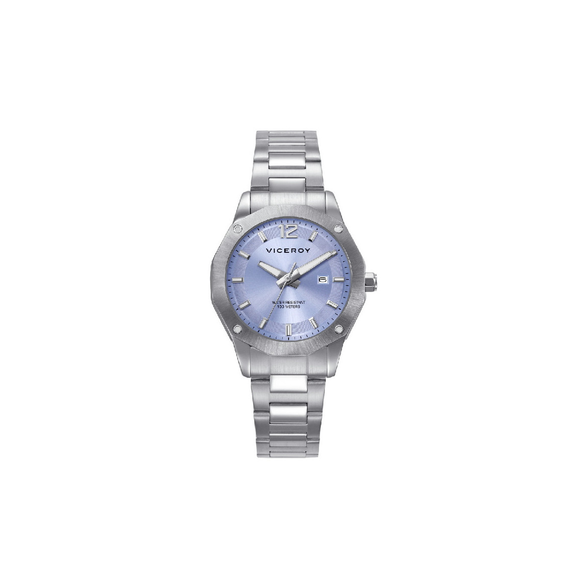Reloj Viceroy Magnum acero y esfera azul cielo para mujer