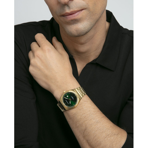 Reloj Viceroy Dress acero IP dorado y esfera verde para hombre
