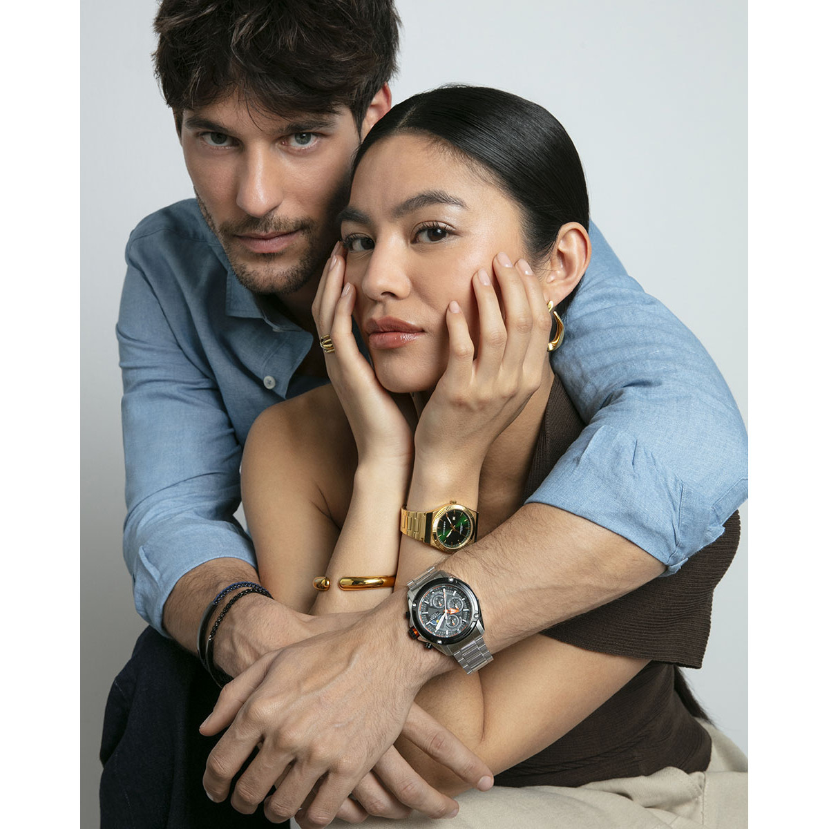 Reloj Viceroy Heat crono acero y esfera negra y bisel negra para hombre