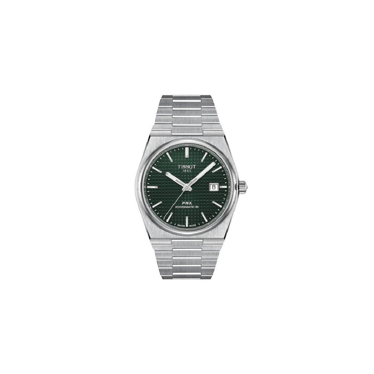 Reloj Tissot PRX Powematic 80 para hombre esfera verde
