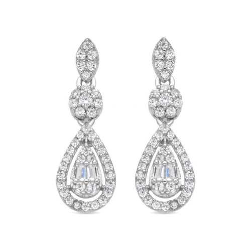 Pendientes Luxenter Balou plata 925 y circonitas