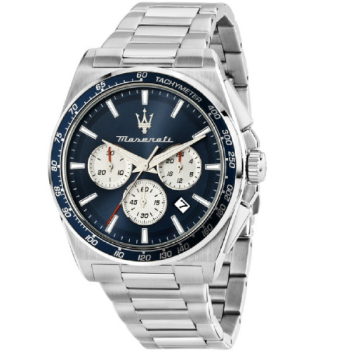 Reloj Maserati Velocitá Crono 43mm Esfera azul