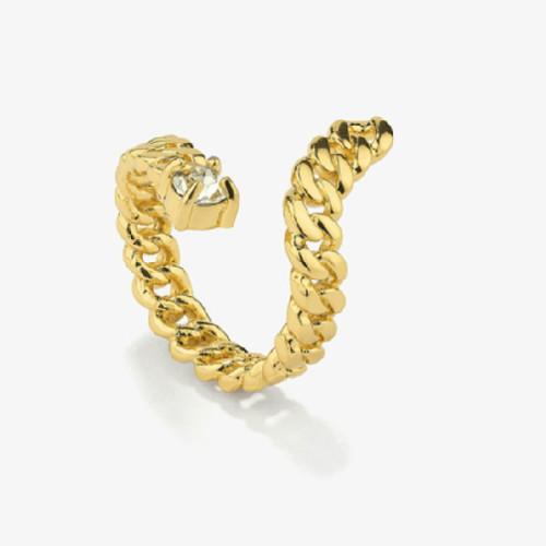 Anillo Radiant acero IP dorado Gaga Spiral Oro talla 12