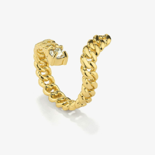 Anillo Radiant acero IP dorado Gaga Spiral Oro talla 14