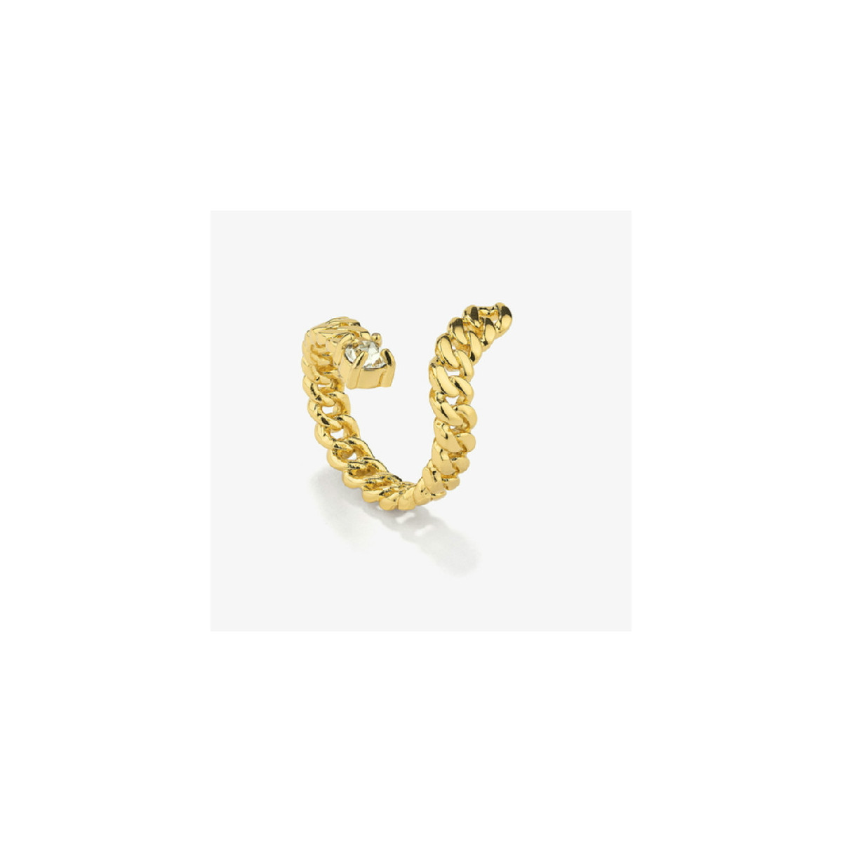 Anillo Radiant acero IP dorado Gaga Spiral Oro talla 14