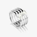 Anillo Radiant acero Bridgerton talla 14