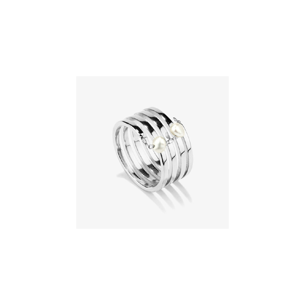 Anillo Radiant acero Bridgerton talla 14