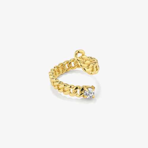 Anillo Radiant acero IP dorado Gaga Spiral Oro talla 14