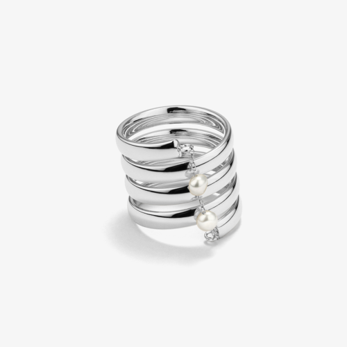 Anillo Radiant acero Bridgerton talla 16