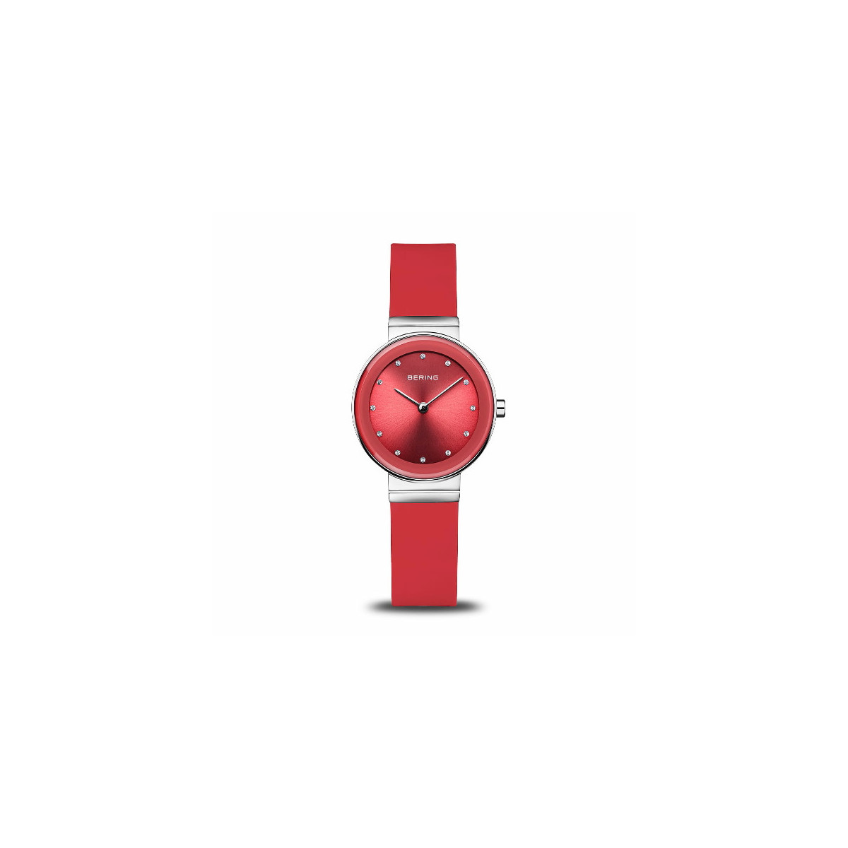 Reloj Bering Classic 29mm correa silicona roja