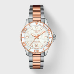Reloj Tissot Seastar 1000 Quartz 36mm para mujer esfera de nácar