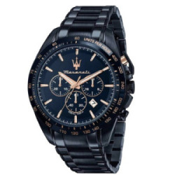Reloj Maserati Taguardo Crono 45mm IP azul para hombre