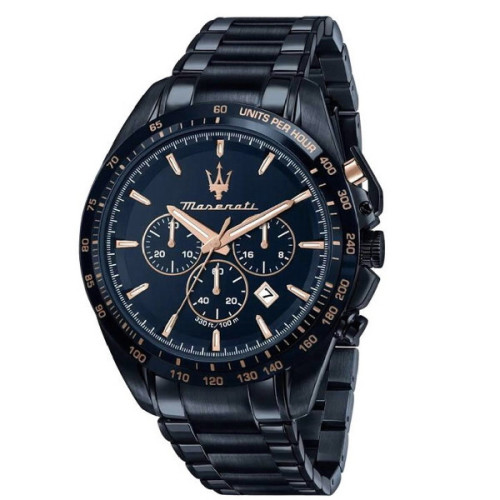 Reloj Maserati Taguardo Crono 45mm IP azul para hombre