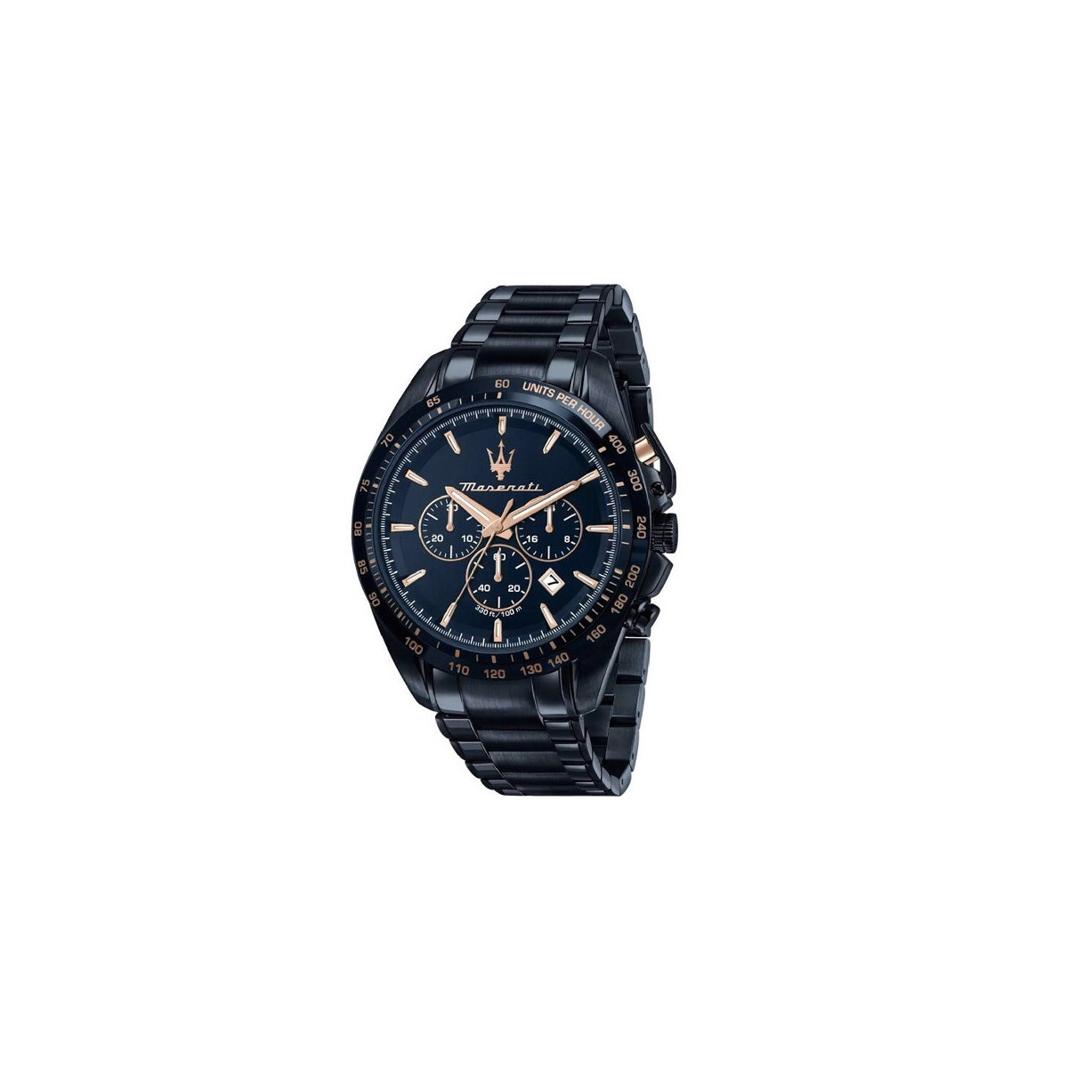 Reloj Maserati Taguardo Crono 45mm IP azul para hombre