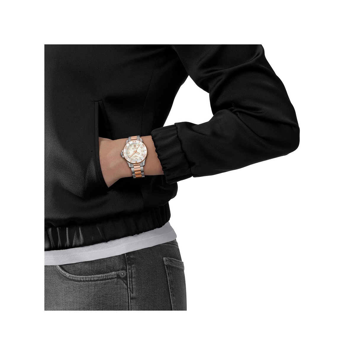 Reloj Tissot Seastar 1000 Quartz 36mm para mujer esfera de nácar