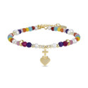 Pulsera Luxenter Nymox plata dorada 925 y cristal multicolor