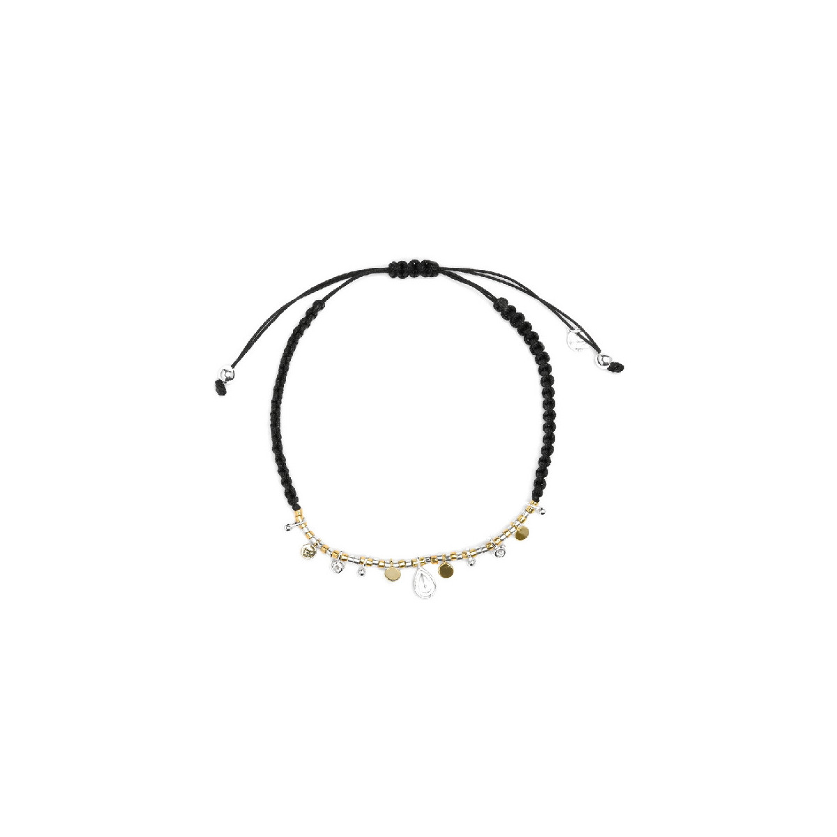 Pulsera Luxenter Erlah plata 925 dorado macramé