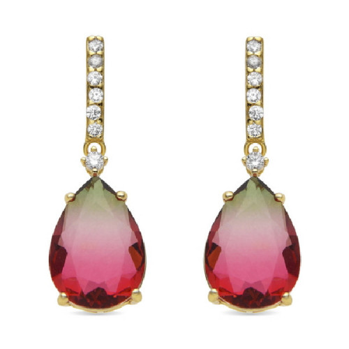 Pendientes Luxenter Ukso plata dorada 925
